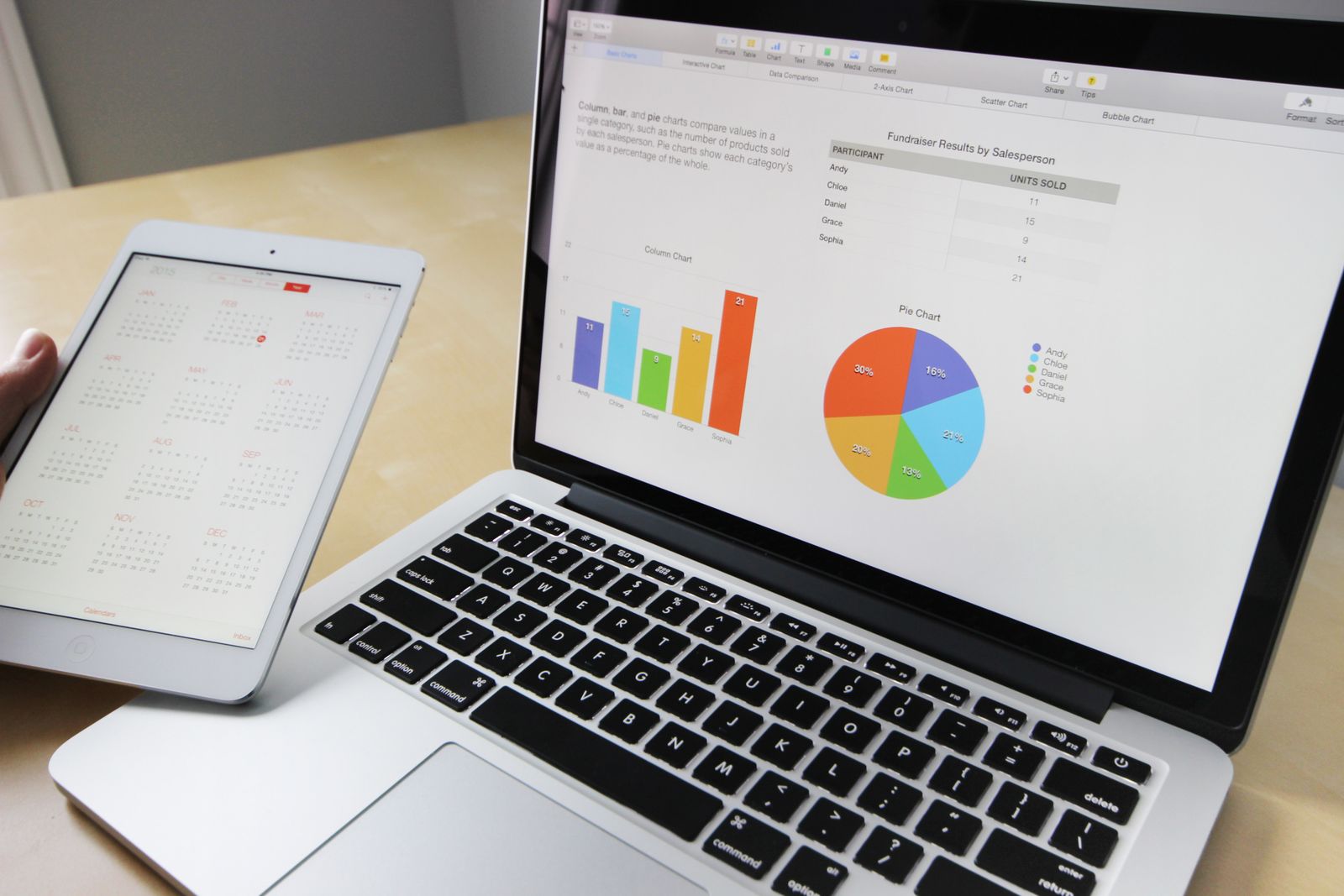 Local SEO keyword research on laptop