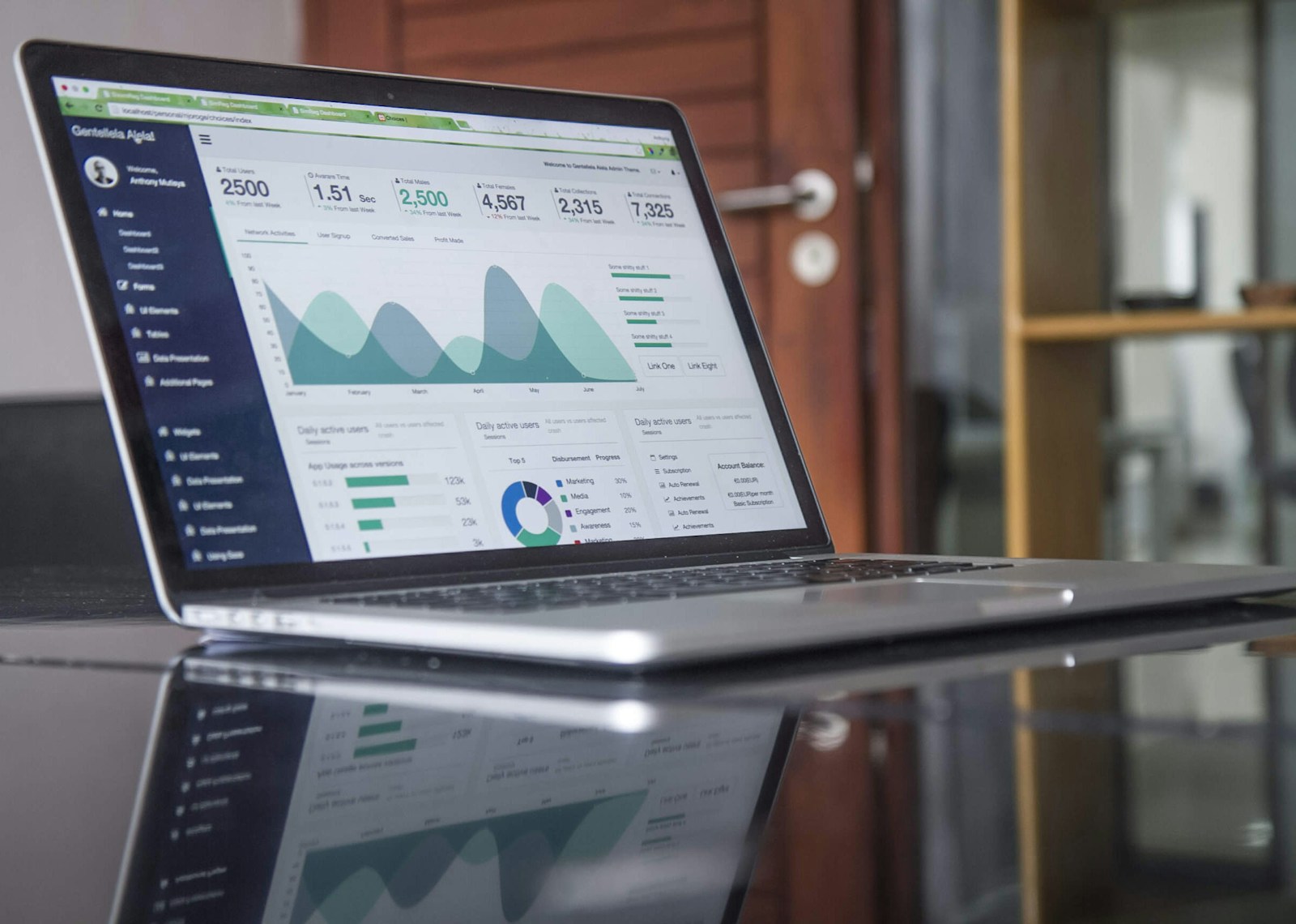 Technical SEO dashboard on monitor